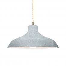 Justice Design Group CER-6263-CONC-ABRS-BEIG-TWST-LED1-700 - Medium Loft 1-Light Pendant