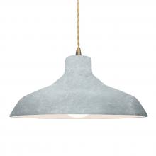 Justice Design Group CER-6265-CONC-ABRS-BEIG-TWST-LED1-700 - Large Loft 1-Light Pendant